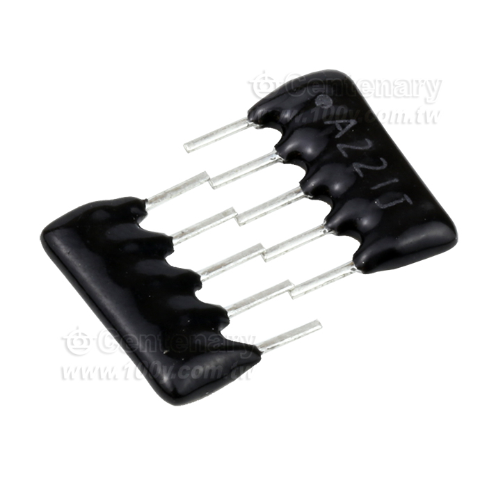 A-Type 5Pins 1/8W SIP Resistor Networks - 5489 Product Image