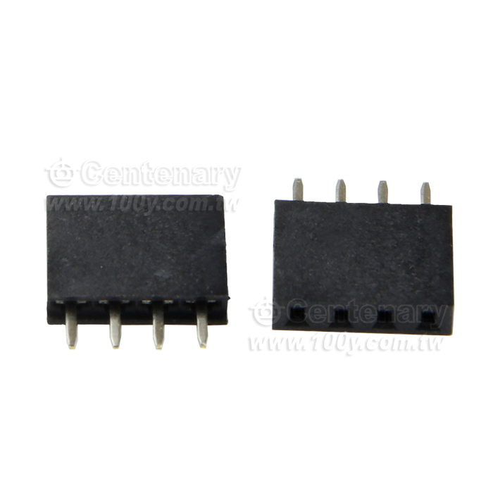 4P單排針母座 P:2.54mm - 81904 產品圖片