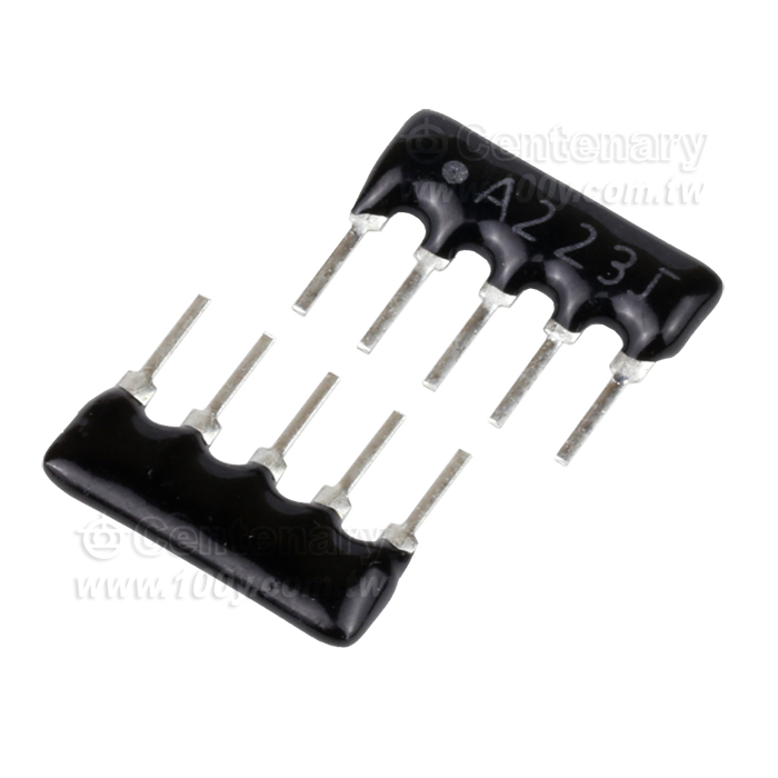 A-Type 5Pins 1/8W SIP Resistor Networks - 159864 Product Image