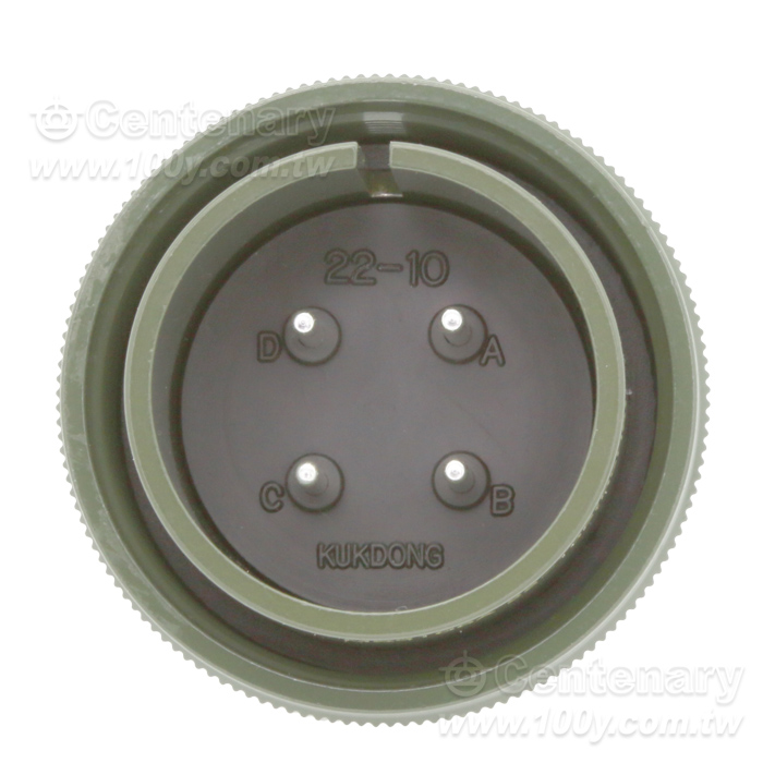 4P公端直管接頭20A/1250Vac - 53613 產品圖片