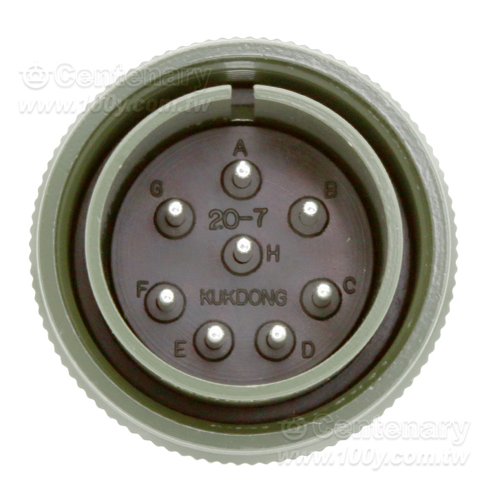 8P公端直管接頭13A~20A 500Vac - 157563 產品圖片