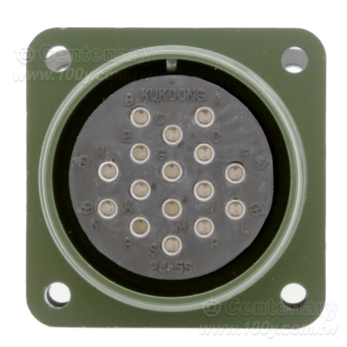 16P 母端械外插座23A~35A 500Vac/700Vdc  - 157702 產品圖片
