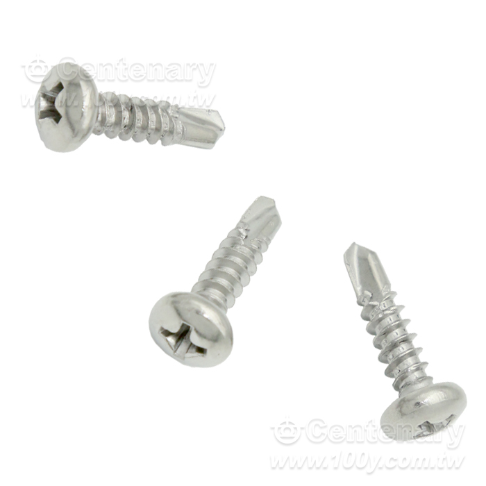 304 Round Head ⊕ Type, Tip Tail Self-Tapping Screw - 160681 Product Image