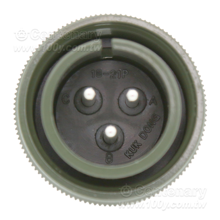 3P公端直管接頭13A~20A 900Vac/1250Vdc - 157557 產品圖片