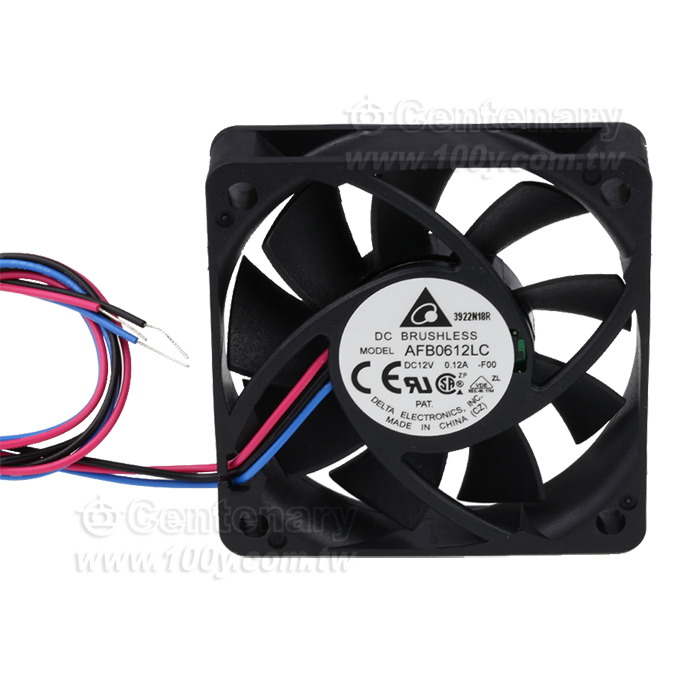 DELTA  60x60x13mm 12VDC 三線式 - 160684 產品圖片