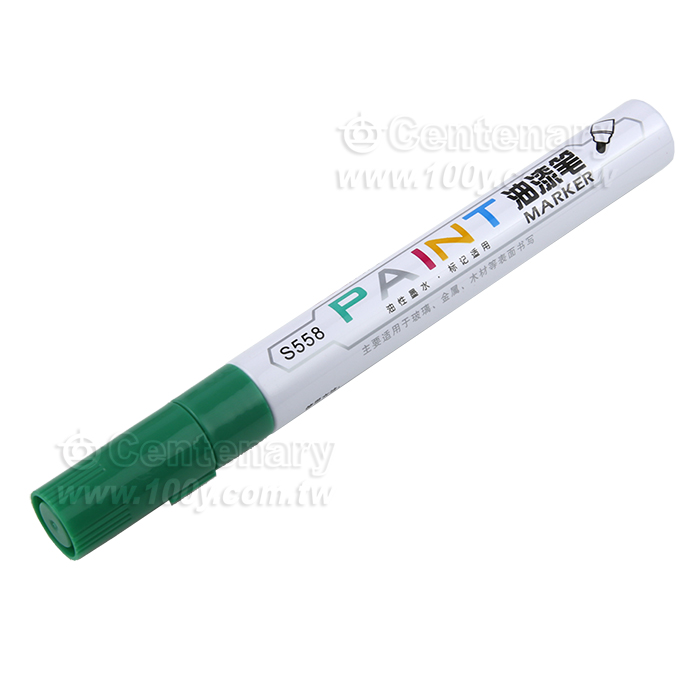 Deli_綠色記號筆 快乾筆 油漆筆 線幅1.4mm - 161165 產品圖片