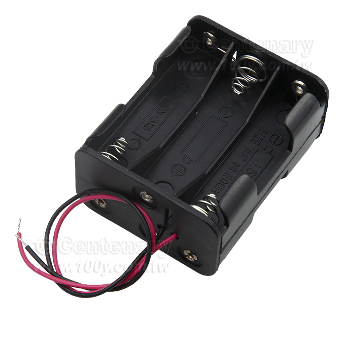 3號6只 背靠背電池盒方型 (串聯) - 161227 產品圖片