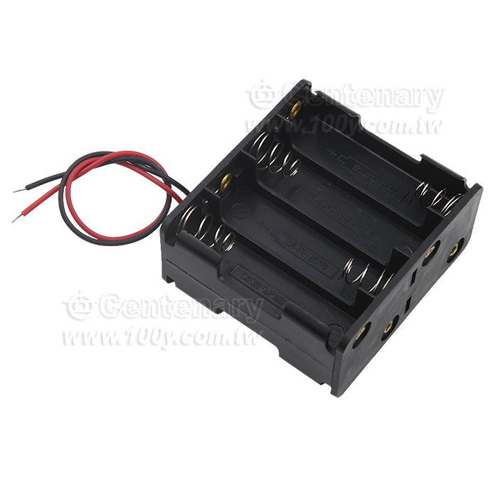 3號8只 背靠背電池盒方型 (串聯) - 161228 產品圖片