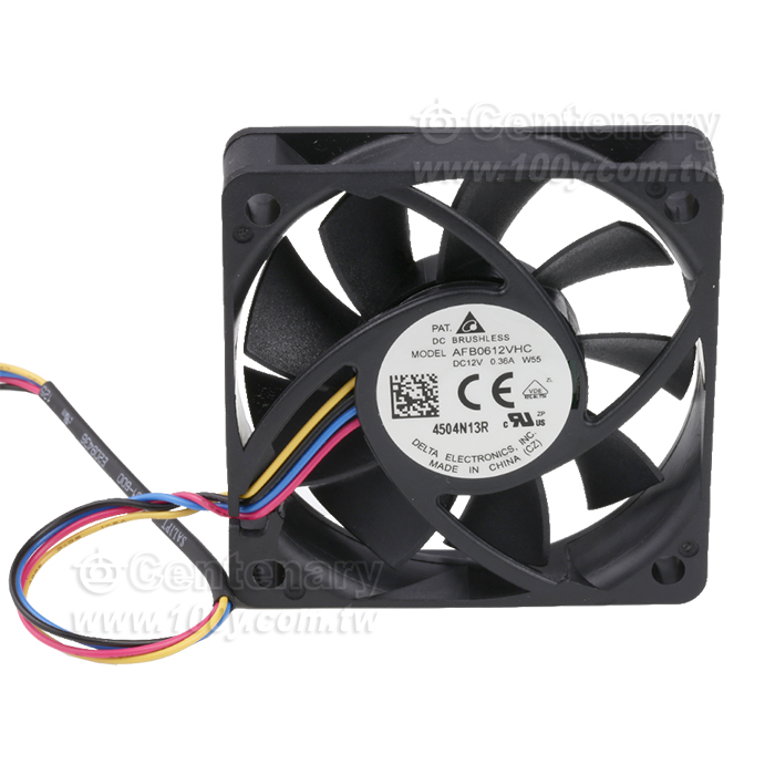 DELTA 60*60*13mm 四線 滾珠 0.36A - 161240 產品圖片