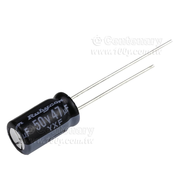 Rubycon_47uF/50V Miniature Aluminum Electrolytic Capacitor - 161483 Product Image