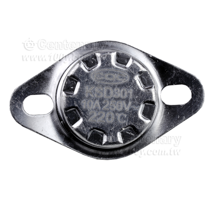 手動復位溫控開關 10A/250V 220℃ - 140799 產品圖片