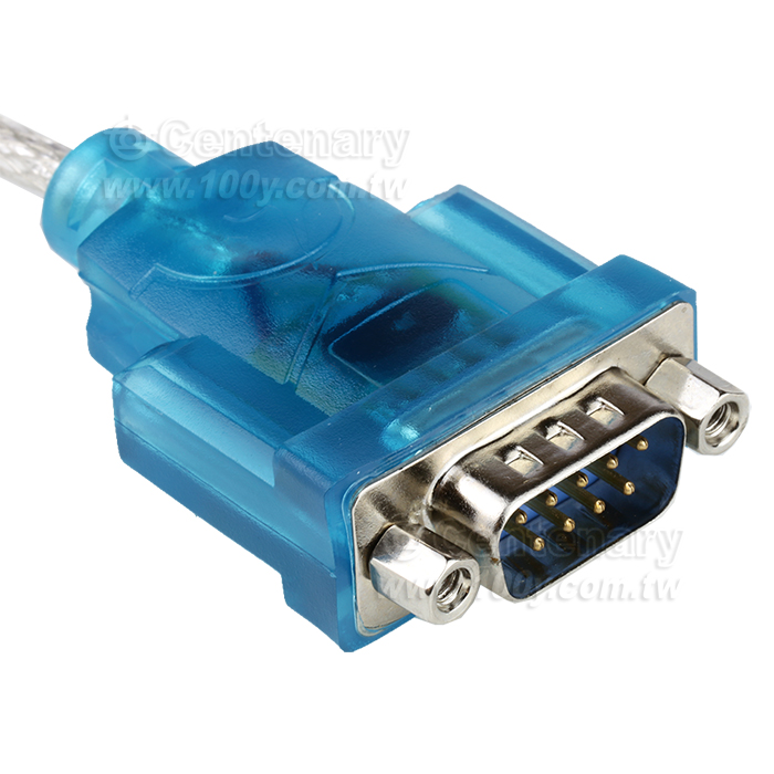 USB轉RS232數據線 約0.8M 公頭螺母款 - 161216 產品圖片