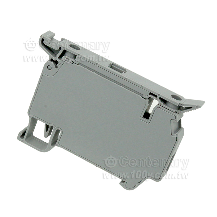 4mm2, Screw Connection, Disconnect Terminal Block With Fuse (5*20-25), Insulation Material PA, Grey - 95002 Product Image