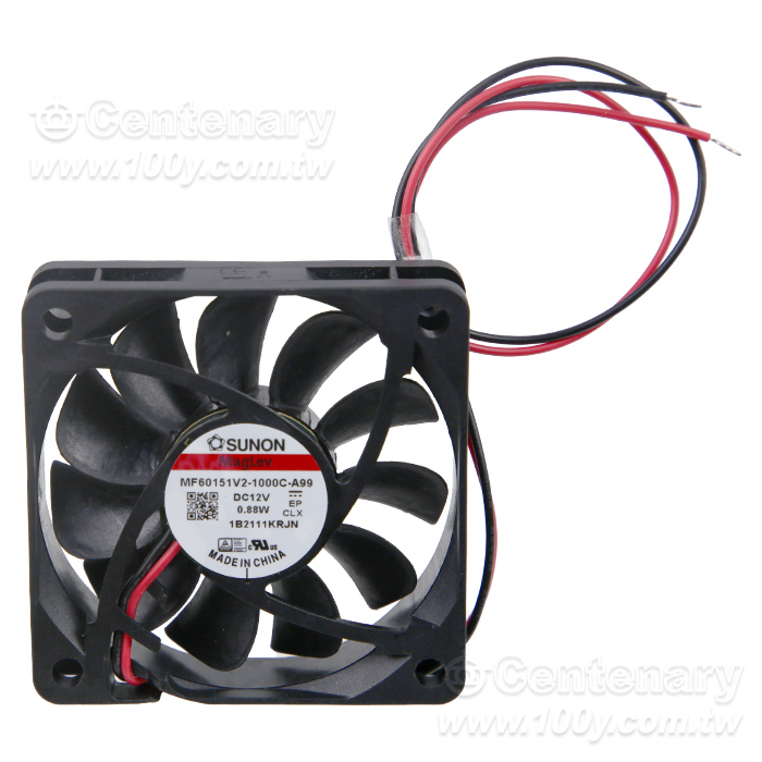 DC12V 0.06A/0.88W帶線式風扇 2線 - 162284 產品圖片
