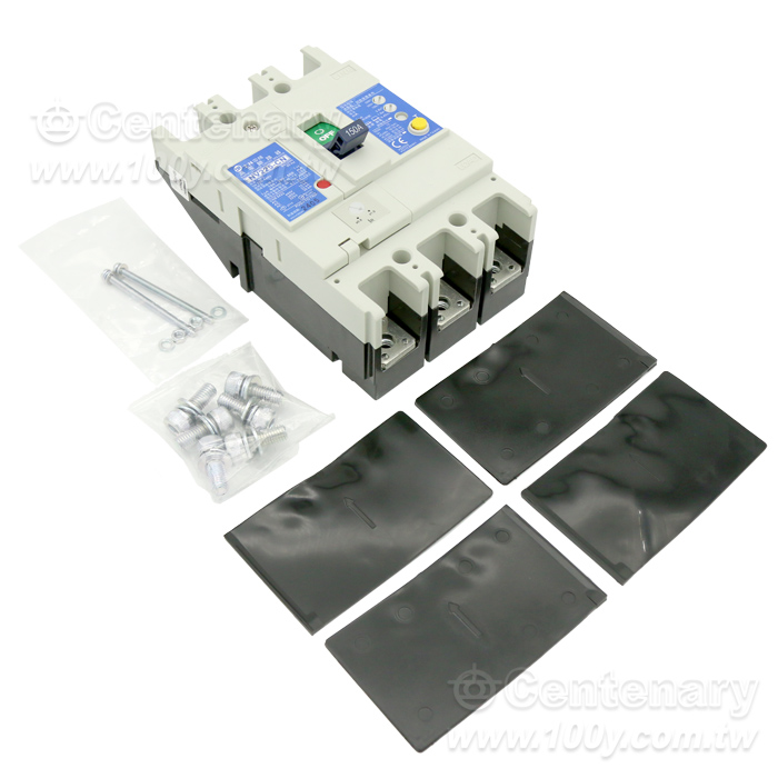 漏電斷路器 3P/150A 延時型 100-300-500mA切換 - 95225 產品圖片