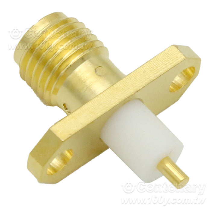 SMA Jack ψ16mm 2 Hole Flange With Round Contact - 95336 Product Image