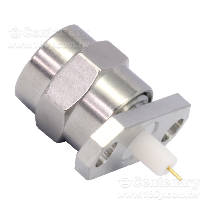 SMA Plug ?16mm 2 Hole Flange With Round Contact - 95410 Product Image