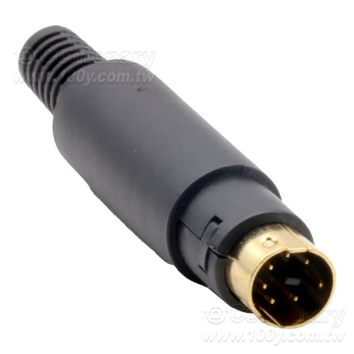 迷你 MD6 DIN 公插頭 6P 銅鍍金 - 162762 產品圖片