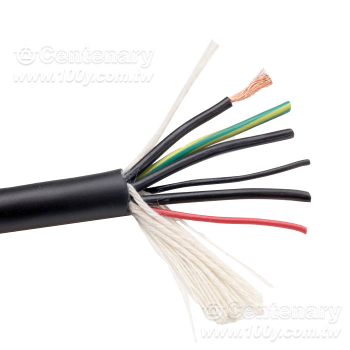 太陽牌伺服電機綫 高柔動力帶剎車移動綫4C*0.75mm2+ 2C*0.2mm2黑  - 162134 產品圖片