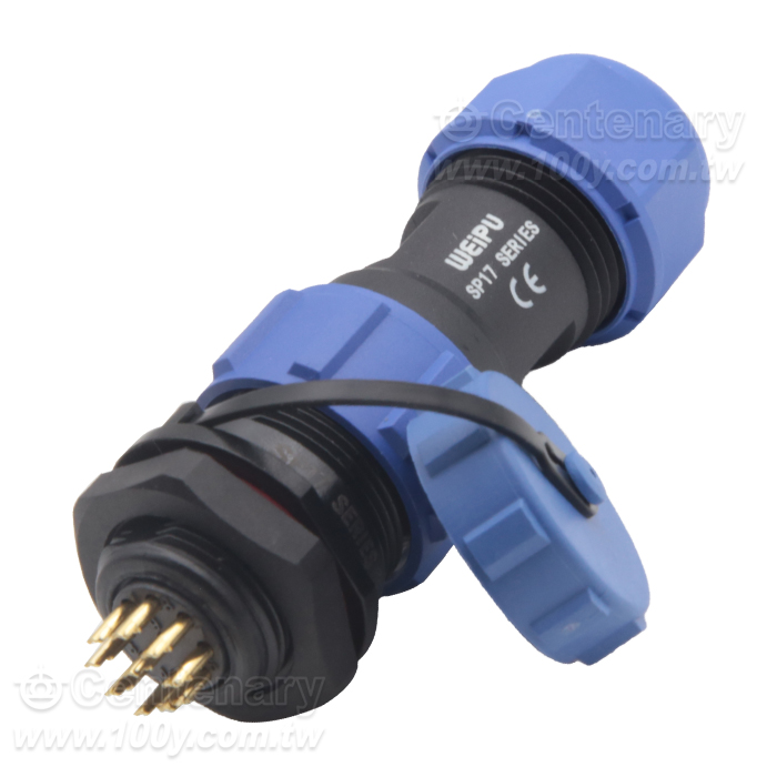 電纜插頭+後螺母插座9P 4A/500V - 162813 產品圖片