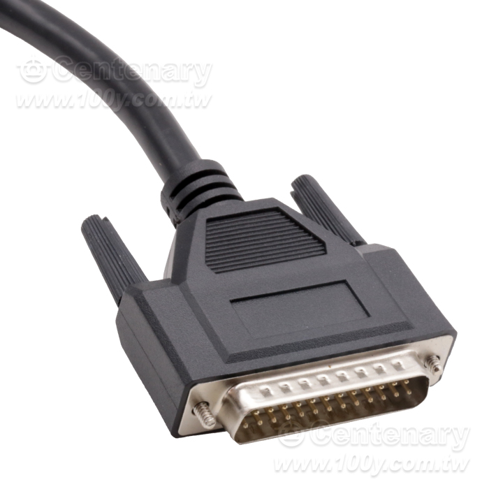 DB25單頭帶端子串口線  公頭鍍金 純銅26AWG - 163978 產品圖片