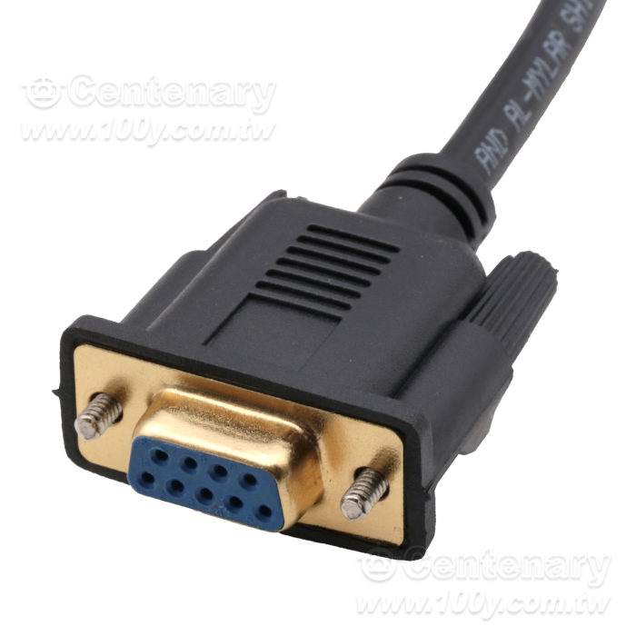 DB9單頭帶端子串口線  母頭 純銅26AWG - 163880 產品圖片