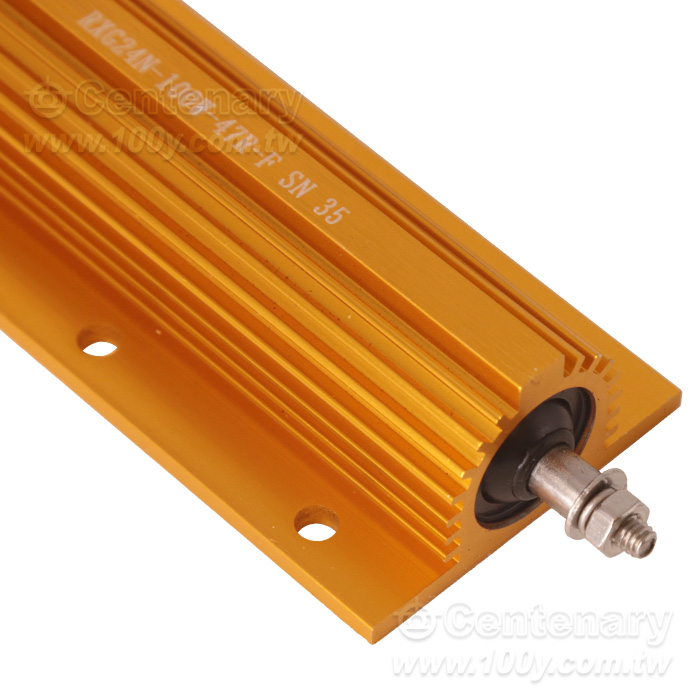 100W 無感黃金鋁電阻 47ohm ±1% - 162929 產品圖片