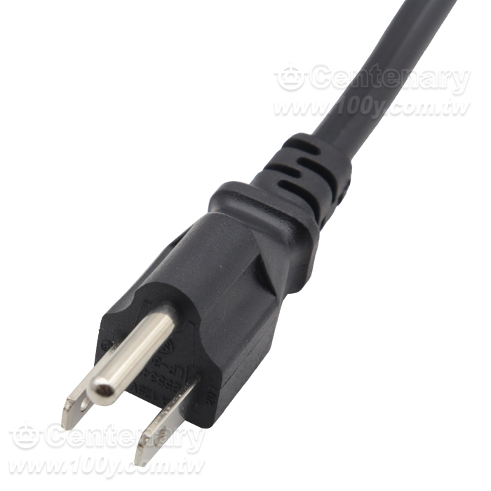 (1.0mm2) USA Style 3-Conductor Power Cord VED 1.8M - 163035 Product Image
