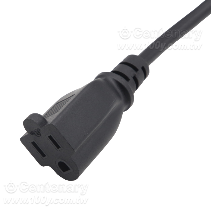 18AWG(0.824mm2) USA Style 3-Conductor Power Cord VED 1.8M - 163036 Product Image