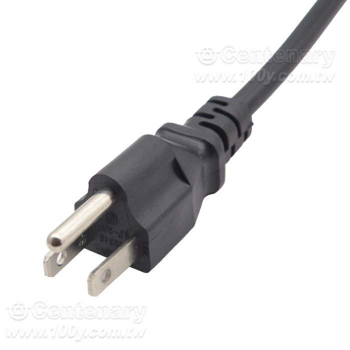 18AWG(0.824mm2) USA Style 3-Conductor Power Cord VED 1.8M - 163037 Product Image