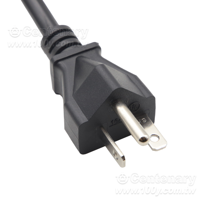16AWG(1.5mm2)USA Style 3-Conductor Power Cord VED 1.8M - 163034 Product Image
