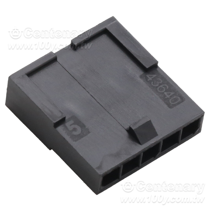 Micro-Fit 3.0/43640-5P-3.0mm-母插頭 無耳 - 121377 產品圖片