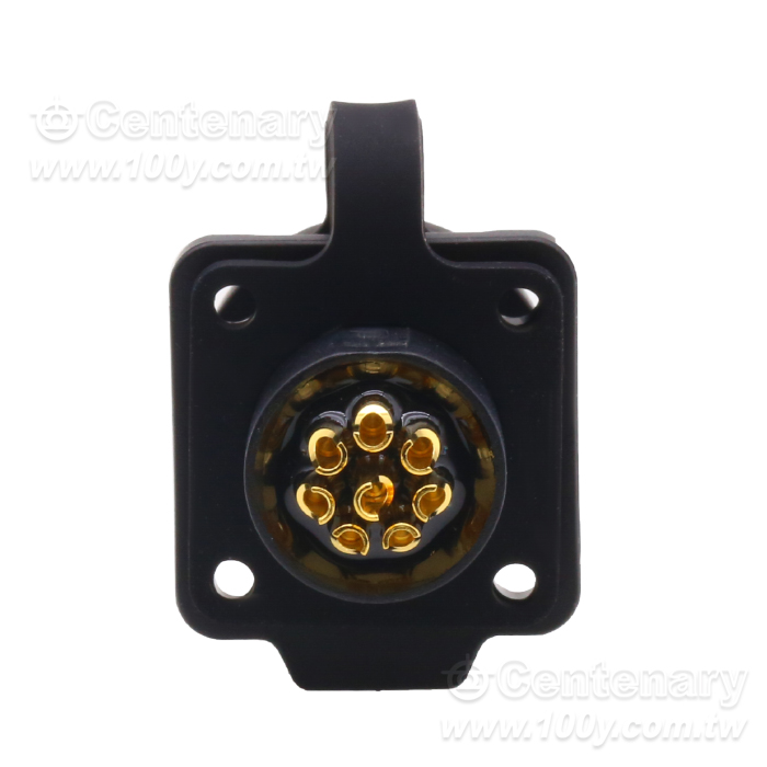 Cnlinko  LP12 Type 8-core Square Female Socket/Multi core power supply Industrial waterproof connectors - 119848 Product Image