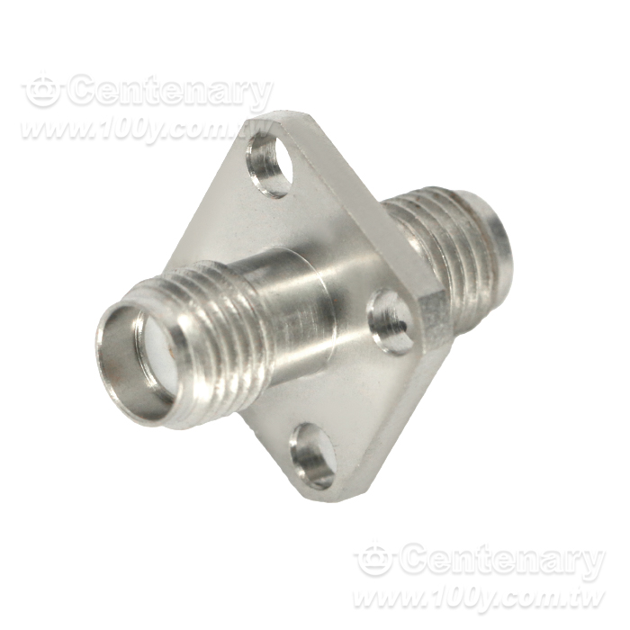 SMA jack to SMA jack with 4-hole flange 18GHz VSWR1.2 - 163408 Product Image