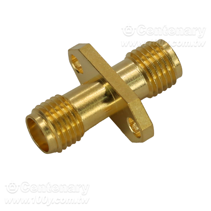 SMA jack to SMA jack with 2-hole flange 18GHz VSWR1.2 - 163412 Product Image