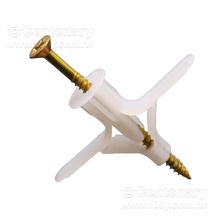 石膏板專用膨脹螺絲-空心磚自攻脹塞膠塞- - 163506 產品圖片