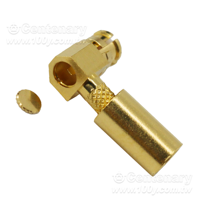 SMP Jack Crimp Right Angle For RG174,RG188,RG316; 8GHz VSWR 1.2 - 96093 Product Image