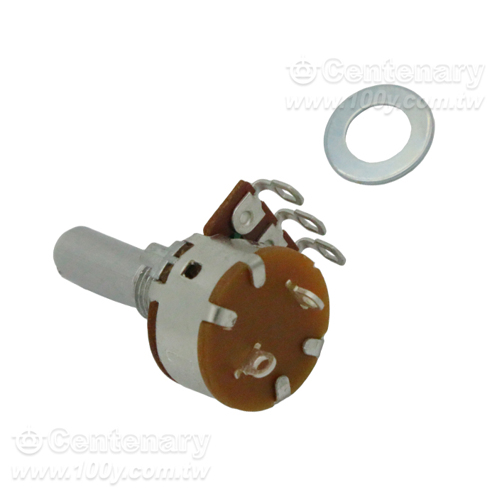 16mm Single Metal Shaft and Plastic Shaft Rotary Variable Resistor-With Switch - 96139 Product Image