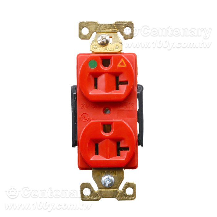 Cooper/EATON 20A/125V  美標電源插座 紅 - 163670 產品圖片