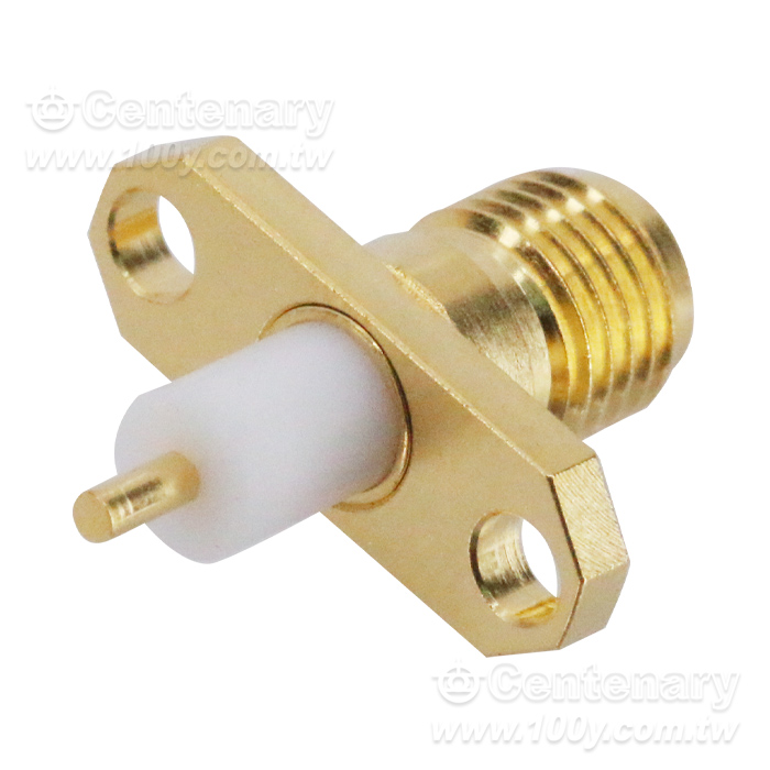 SMA Jack 2 Hole 16mm Flange With Round Contact - 96244 Product Image