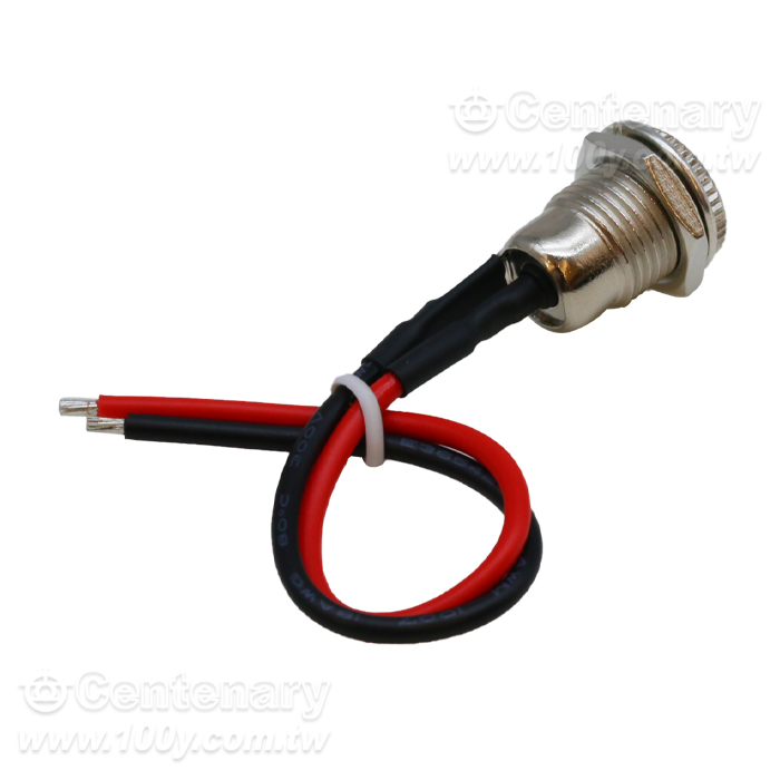 DC metal power socket with wire 5.5*2.1MM, wire length 10CM - 163765 Product Image