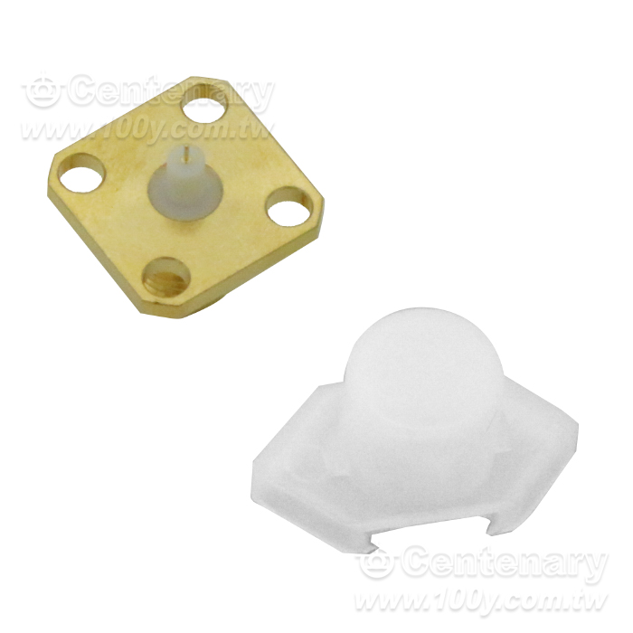 SMA Jack  4 Hole Flange With Round Contact - 96666 產品圖片
