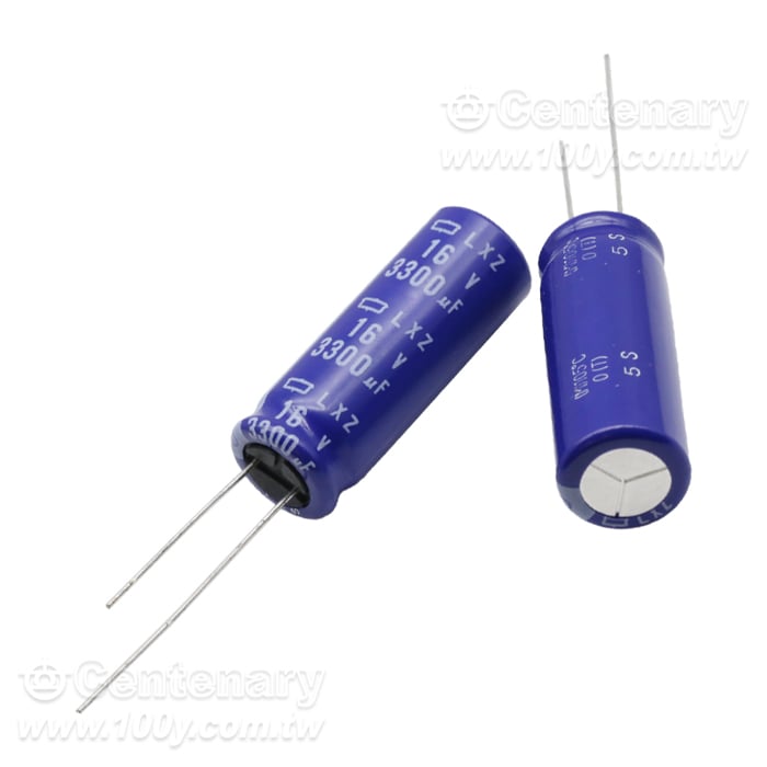 NIPPON  3300uF/16V  Miniature Aluminum Electrolytic Capacitor - 163922 Product Image