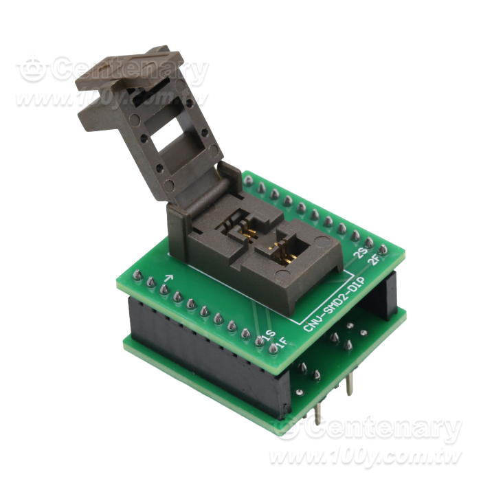 SMD-0.1 Flip-top Kelvin + adapter board - 163988 Product Image