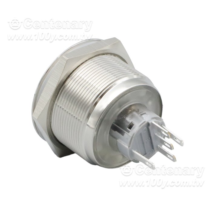 30MM 金屬按鈕開關 綠光 DC24V - 164646 產品圖片