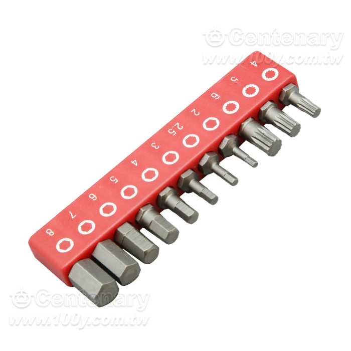 Metric Chrome Moly Steel Socket Set Bits Non-Magnetic 11-Piece Set - 164701 Product Image