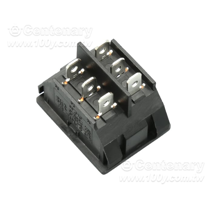 翹板開關-復歸式6P3段 ON-OFF-ON 16A125VAC/10A250VAC - 164642 產品圖片