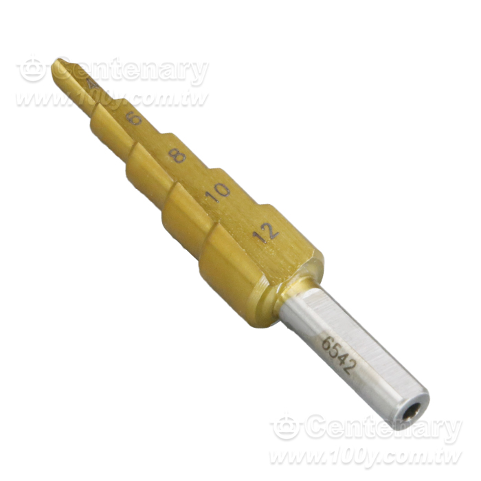 鍍鈦直槽階梯鑽頭 4mm~12mm - 164847 產品圖片