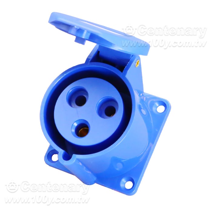 工業插座連接器-3芯32A/250V防水防塵IP44級 暗裝 - 164995 產品圖片