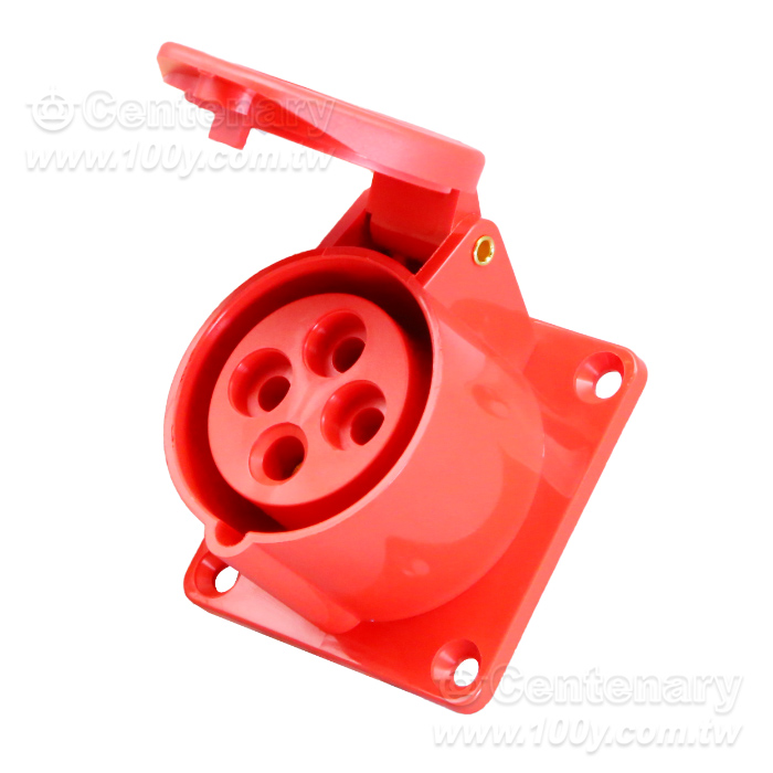 工業插座連接器-4芯16A/415V防水防塵IP44級 暗裝 - 164996 產品圖片